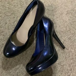 Blue Le Château platform heels